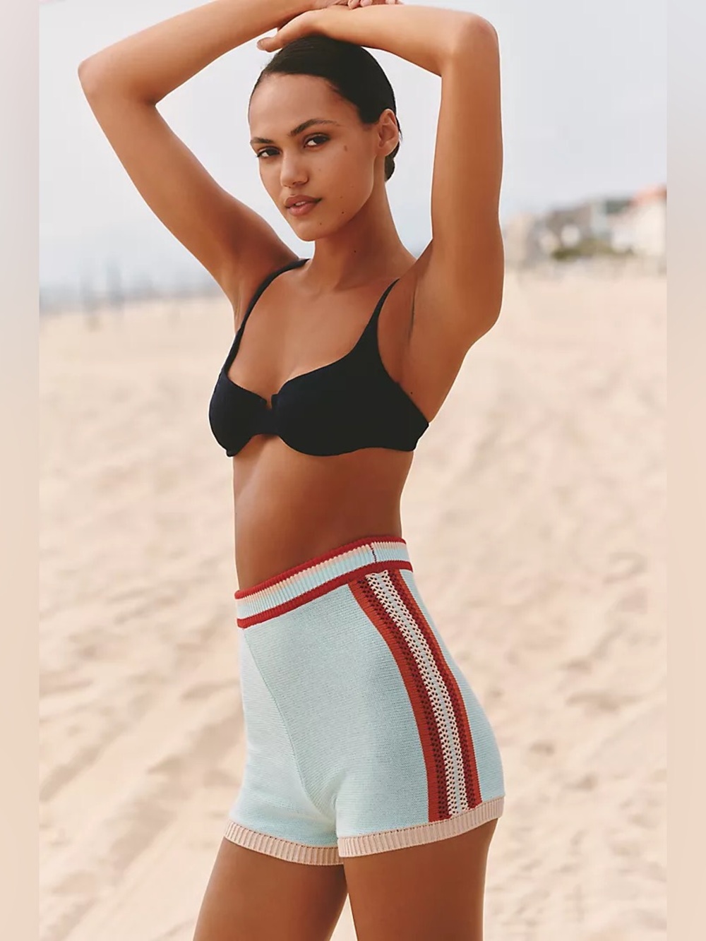 New Anthropologie Celandine Colorblock Sweater Shorts sz S